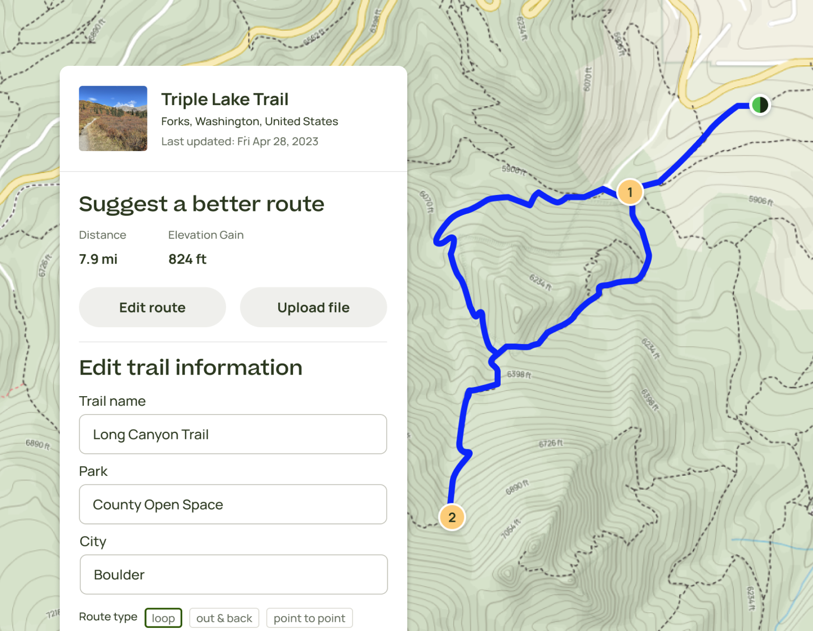 Edit Trail-website